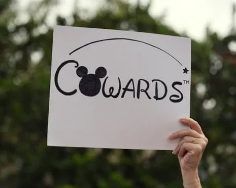 Hundreds Demonstrate Outside Mickey Mouse Company Headquarters Over ‘Anti-Free Speech’ Jimmy Kimmel Cancellation